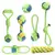 Mini Cordas de Algodão para Cães – Kit Brinquedos Interativos
