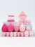 esponja de maquiagem rosa e conjunto de sopro 20 pçs - EDG STORE