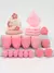 esponja de maquiagem rosa e conjunto de sopro 20 pçs - EDG STORE