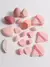 esponja de maquiagem rosa e conjunto de sopro 20 pçs - comprar online