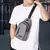 Bolsa masculina de cor sólida saco de peito ao ar livre casual moda pequena moc - comprar online