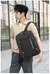 Mochila multifuncional de couro macio para mulheres, bolsa de computador de gran
