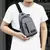 Bolsa masculina de cor sólida saco de peito ao ar livre casual moda pequena moc