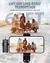 Microfone sem fio 3 em 1 para iPhone Android Microfone de lapela sem fio com can na internet