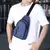 Bolsa masculina de cor sólida saco de peito ao ar livre casual moda pequena moc - comprar online