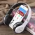 Fones de ouvido sem fio 5.0 bluetooth fone de ouvido dobrável baixo com cartão na internet