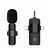 Microfone sem fio 3 em 1 para iPhone Android Microfone de lapela sem fio com can