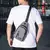 Bolsa masculina de cor sólida saco de peito ao ar livre casual moda pequena moc na internet