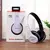 Fones de ouvido sem fio 5.0 bluetooth fone de ouvido dobrável baixo com cartão