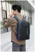 Imagem do Mochila multifuncional de couro macio para mulheres, bolsa de computador de gran