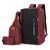 Imagem do Mochila multifuncional de couro macio para mulheres, bolsa de computador de gran