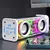 Alto-falante duplo bluetooth 5.0, 1800mah, transparente, mecha, sem fio, efeito - comprar online
