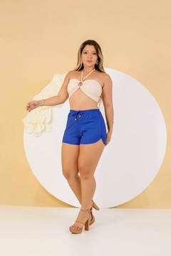 Short Confort em Malha Canelada