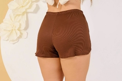 Short Confort em Malha Canelada