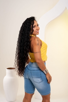 Bermuda Feminina Jeans Claro Ciclista - Da Luz Moda