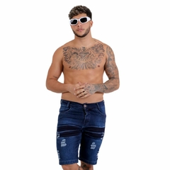 Bermuda Jeans Masculina Destroyed: Autenticidade Denim - loja online