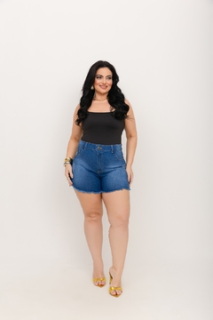 Short Plus Size jeans de alta resistência e conforto. - Da Luz Moda