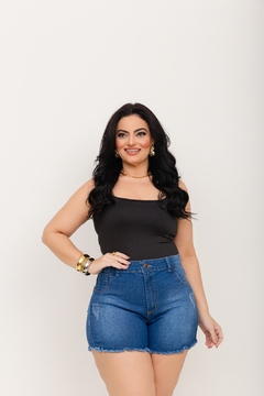 Short Plus Size jeans de alta resistência e conforto. - comprar online