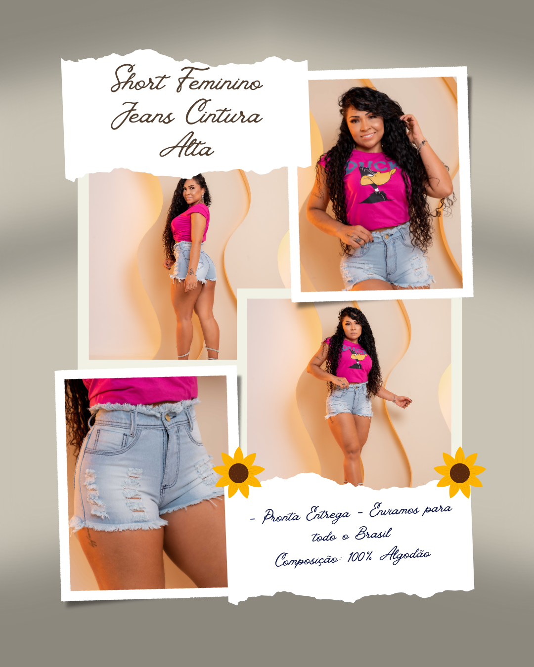 Short Jeans Feminino