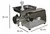 Picadora de carne 32 con bandeja rectangular. Fineschi Legítima - comprar online
