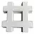 Grilla de Estacionamiento Césped Numeral (33 x 33) cm