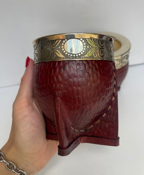 Mate Imperial Croco – Guarda de Alpaca Premium