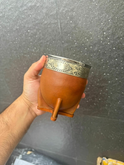 Mate Imperial – Boca Ancha | Cuero Suela | Calabaza