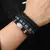 pulseira masculina 4 peças/conjunto Trançado Envoltório Pulseiras De Couro pa - loja online