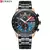Curren 8410 relógio masculino pulseira de aço quartzo calendário relógio masculino - comprar online