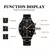 4 pçs moda masculina relógio de quartzo luxo cruz pingente colar pulseira anel