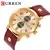 Curren marca superior relógios masculinos - loja online