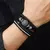 pulseira masculina 4 peças/conjunto Trançado Envoltório Pulseiras De Couro pa - MOVA ACESSORIOS