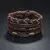 Imagem do pulseira masculina 4 peças/conjunto Trançado Envoltório Pulseiras De Couro pa