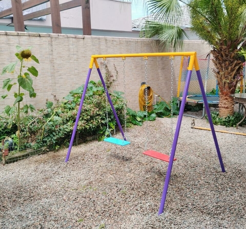 Balanço 02 lugares - metal - correntes