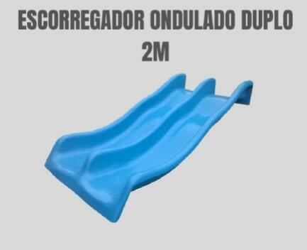 Escorregador Duplo Ondulado de 2,00m