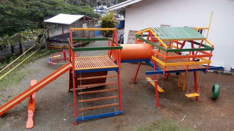 Brinkelândia Topa Tudo com Túnel Infantil - correntes