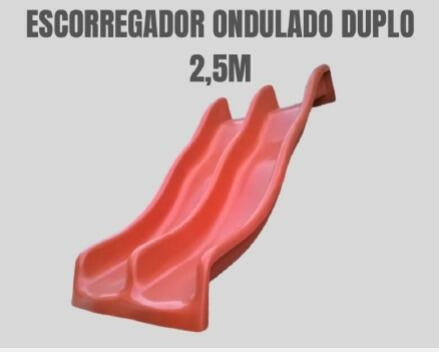 Escorregador Duplo Ondulado 2,50m