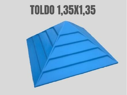 Cobertura Piramidal de 1,35x1,35m