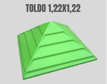 Cobertura Piramidal de 1,22x1,22m