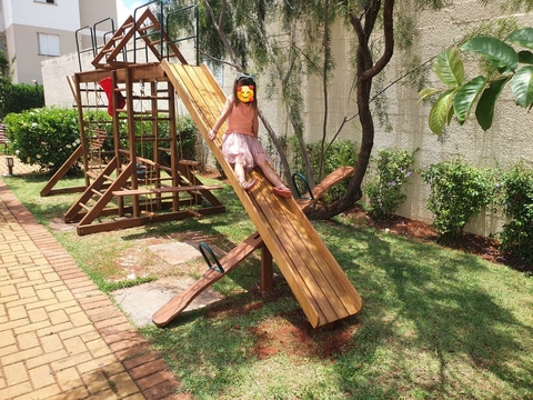 Pica Pau com 2 Balanços - Cordas