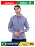 Camisa Social Masculina Premium Tipo Linho Azul Cobalto - comprar online