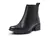Bota Feminina Chelsea Elástico Lateral Couro Preto