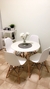 Comedor Rosa Estilo Escandinavo con 4 Sillas - Moderno y Compacto - tienda en línea