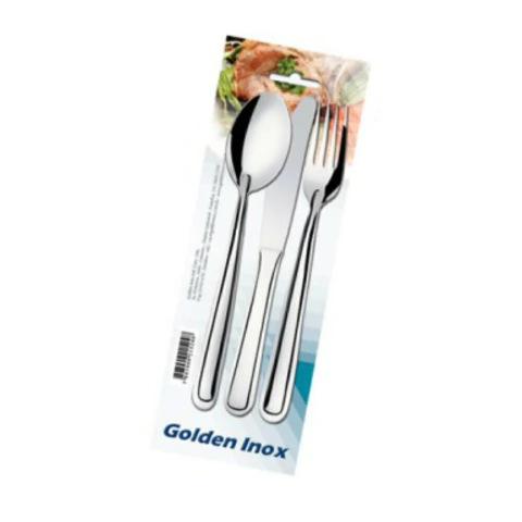Cartela Colher/Garfo/Faca Inox Trent 3Pc - comprar online