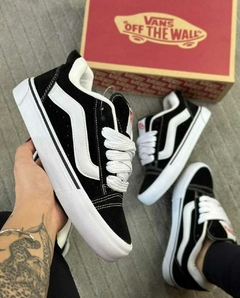 Vans Knu Skool Negro/Blanco Importado Premium™-MiloShop - comprar online