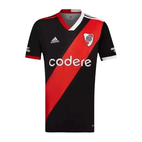 Camisa River Plate III 23/24 - Torcedor Adidas Masculina - Preta e vermelha