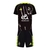 Kit Infantil Al-Ahly II 25/26 - Adidas - Preto com detalhes em amarelo
