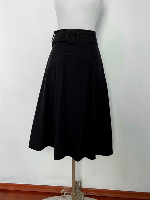 Saia preta c/ cinto HIT | TAM P
