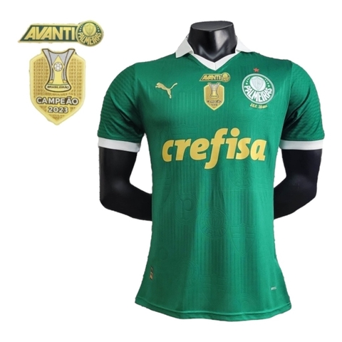 Camisa Palmeiras I 24/25 - Jogador Puma Masculina - Verde com patrocínio mais patch