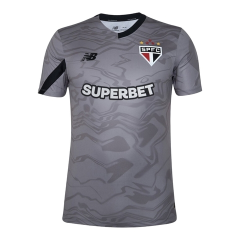Camisa São Paulo Goleiro II 24/25 - Torcedor New Balance Masculina - Cinza